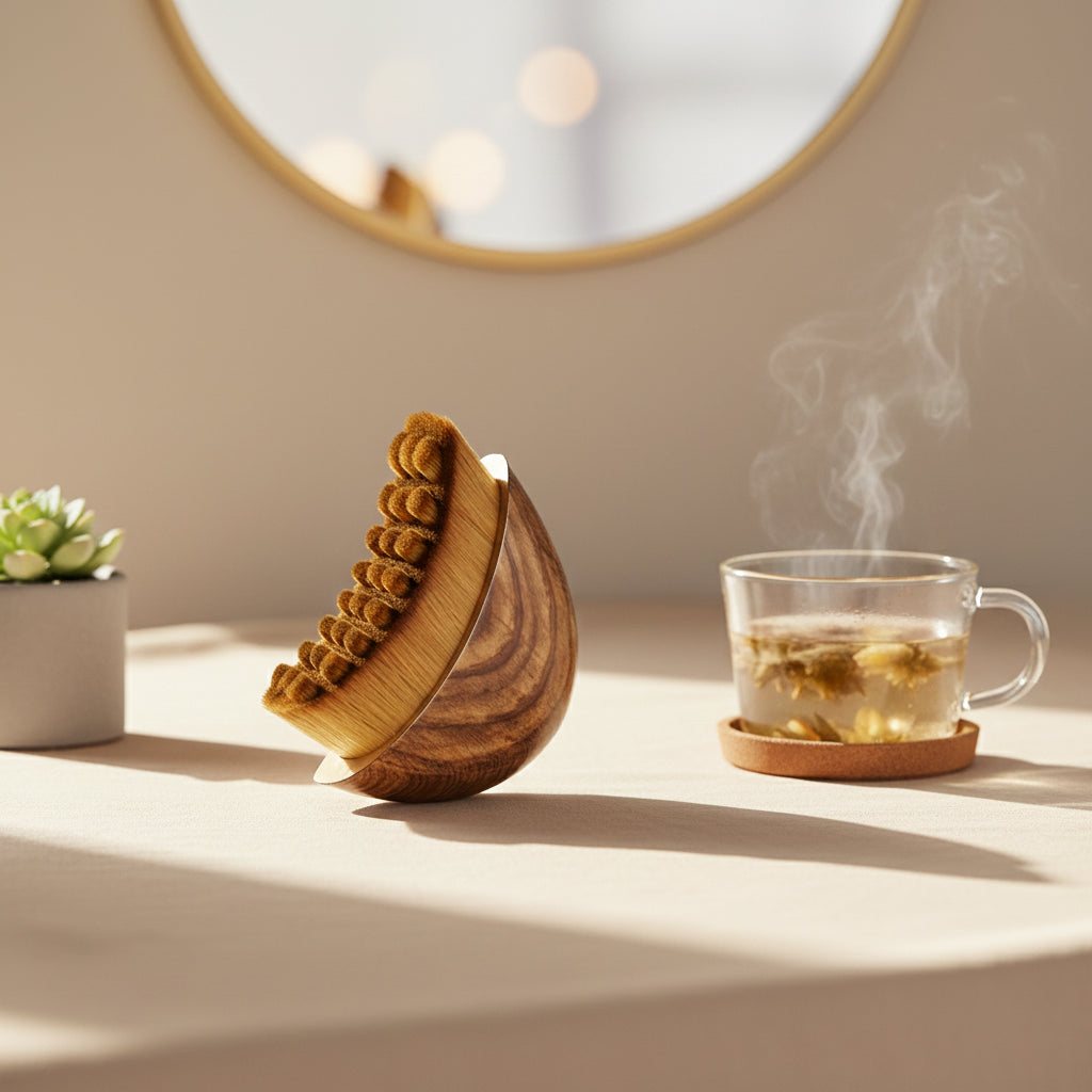 Lymphatic Contour Face Brush with Vegan Bristles